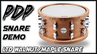 PDP MapleWalnut LTD Snare Drum Demo  Part 2 [upl. by Godred]