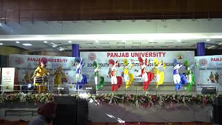 GCM MACHHIWARA YOUTH FESTIVAL BHANGRA 2024 PUNJAB UNIVERSITY CHANDIGARH [upl. by Wahl]