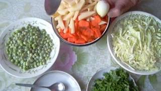 Суп с капустой и горошкой Soup with cabbage and peas [upl. by Arenat]