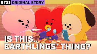 BT21 ORIGINAL STORY EP10  TATA Experiencing Earthlings Culture [upl. by Cela712]