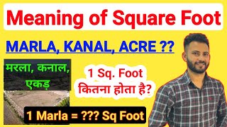 1 Marla kitna hota hai  Meaning of Square foot  Marla Kanal Acre क्या और कितना होता है  Land [upl. by Weatherley]