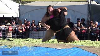 Coleslaw Wrestling Little Milly vs Ball Buster [upl. by Akcirderf]