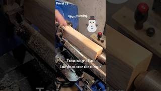 Tournage dun bonhomme de neige woodturning [upl. by Farnsworth]