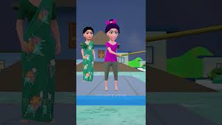 arey Mummy pakro pakroo pakrooo comedytimetoons funny comedy animated 3danimation bhabhicomedy [upl. by Aissac]