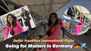 India To Germany ✈️  My first international flight as masters student [upl. by Engedus]