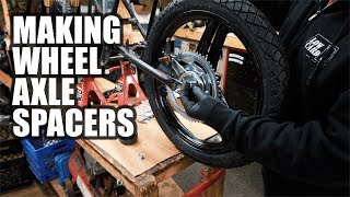 Making Axle Wheel Spacers for the Derbi E bike using two methods [upl. by Venetia]