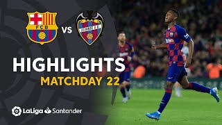 Highlights FC Barcelona vs Levante UD 21 [upl. by Littell]