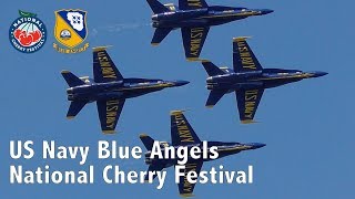 USN Blue Angels Demo Flight on Sunday  2018 Cherry Festival in Traverse City [upl. by Yrellav88]