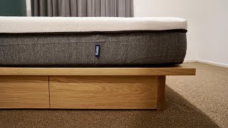 An Oak and Plywood Bed Frame With an Ecosa Mattress [upl. by Dannon628]