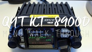 QYT KT8900D Mini Transceiver  Menu amp Function Walkthrough [upl. by Mayne306]