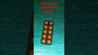 Alprazolam tablets 05mgyoutubeshorts health aiims growth medicaldevice doctor medical [upl. by Pogah]