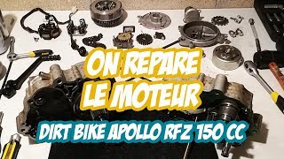 Démontage et Montage Moteur Dirt Bike 150cc 🔧 Dirt Bike Apollo RFZ 150cc 2019  Small MX [upl. by Aibara]