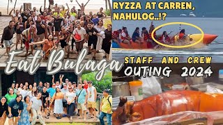 Eat Bulagas TVJ Production Family nag Outing  Ryzza at Carren nahulog sa Banana Boat [upl. by Atisusej]