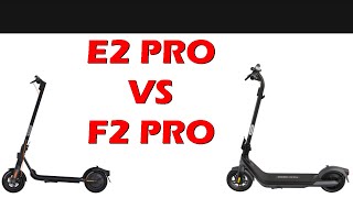 Segway Ninebot E2 Pro vs F2 Pro Specs Features amp Comparison [upl. by Negaet]