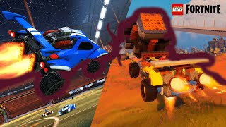 I Built the Octane from Rocket League in Lego FortniteSort of  Tutorial [upl. by Kalikow]