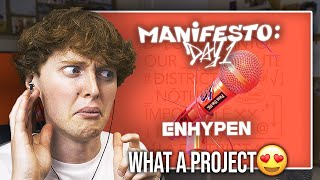 WHAT A PROJECT ENHYPEN  MANIFESTO DAY 1  Full Album Reaction [upl. by Eatnoled]