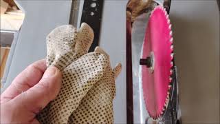 DeWALT DWE 7492qs SAW BLADE CHANGE Part 11 [upl. by Ambrosine]