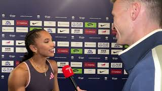 LAVIAI NIELSEN BREAKS 50 SECONDS FOR 400M  London Diamond League 2024 [upl. by Sivam]