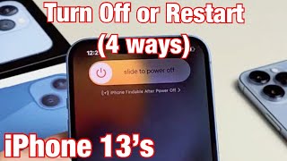 iPhone 13s How to Turn Off or Restart 4 Ways [upl. by Thamora54]