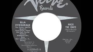 1960 HITS ARCHIVE Mack The Knife  Ella Fitzgerald [upl. by Ditmore]