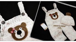 Crochet Baby Romper 03 month part 2 [upl. by Sutelc]