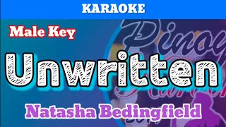 Unwritten by Natasha Bedingfield Karaoke  Male Key [upl. by Aevin402]