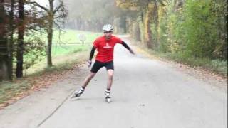 Rollerskiing on WEASEL Rollerskis V2 and V1 [upl. by Egap]