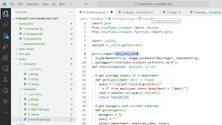 Push Python Code as a Stored Procedure with Snowpark [upl. by Aehtrod]