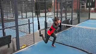 Entraînement padel  Sangles de suspension  FITPADEL [upl. by Kitarp]