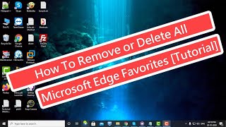 How To Remove or Delete All Microsoft Edge Favorites Tutorial [upl. by Annelise]