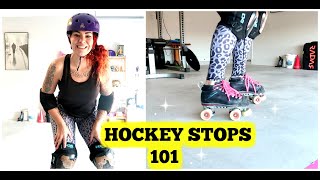 How To Hockey Stop On Roller Skates [upl. by Nair401]