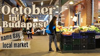 Rainy October days ft my name day amp visiting a local market│Budapest vlog ☔ [upl. by Nnaitak229]