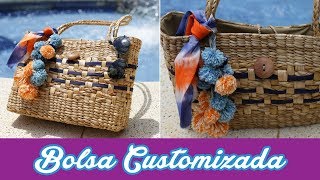 DIY  Bolsa de Palha Customizada [upl. by Prouty598]