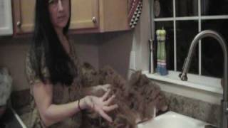 HOW TO WASH ALPACA FLEECEFIBER PART ONE [upl. by Izy798]