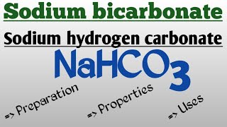 Sodium bicarbonate preparation properties uses  tamil [upl. by Ahsinak]