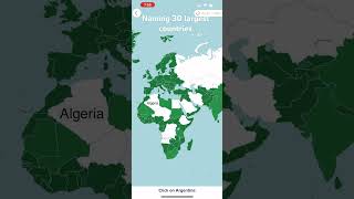 Naming 30 largest countries seterra geography country [upl. by Tare]