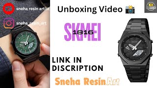 Unboxing Video Of SKMEI 1816 Watch ⌚ Link In Discription 👇🏻🔗 [upl. by Pell]