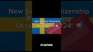 Sweden’s New Citizenship Rules – What You Need to Know [upl. by Elsa738]