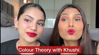 COLOUR THEORY WITH KHUSHI 🥰 shocking results 😳 top 5 lipstick favs by khush amp me 💄 [upl. by Ahsenyt]