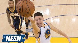 Klay Thompson Scores 60 Points In Three Quarters [upl. by Skees]