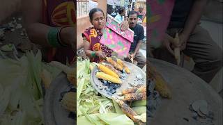 50 Years Old Dadi Ji  Selling Bhutta Only 15₹ youtubeshorts streetfood [upl. by Kellen]