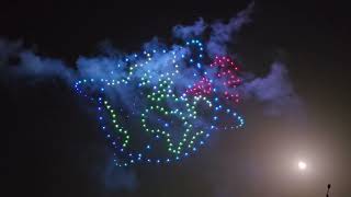 Drones lights and pyrotechnic effects at Sibiu International Theatre Festival 2024 [upl. by Mavis]