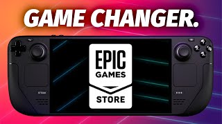 GAME CHANGER Epic Games Store on Your Steam Deck [upl. by Madonna]