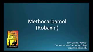 CC How to Pronounce methocarbamol Robaxin Backbuilding Pharmacology [upl. by Atiuqel276]