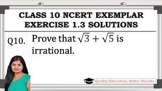 Exercise 13 Q10 NCERT Exemplar Class 10 Maths MathsTeacher [upl. by Elynad289]