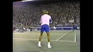 Chesnokov vs McEnroe  US Open 1990  0411 [upl. by Cyprus]