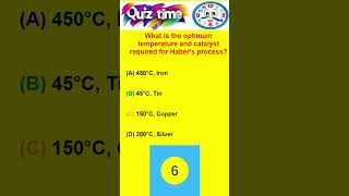 What is the optimum temperature and catalyst required for Habers process gk gkquize notesjobs [upl. by Ancel796]