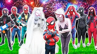 What If ALL COLOR SPIDERMAN amp BAD HERO in 1 HOUSE What happened to the White Spider Live Action [upl. by Assirahs415]