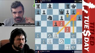 Very GOOD Game Hikaru Nakamura vs Krikor Mekhitarian [upl. by Gorman315]