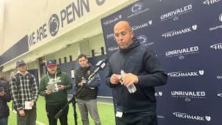 Penn State coach James Franklin Gives Update on Nick Singleton More 11624  Purdue Week  NSN [upl. by Emmott101]